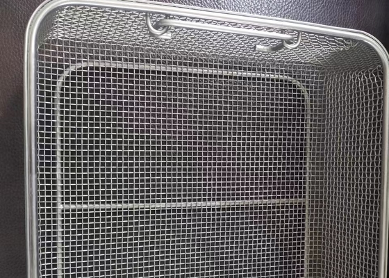 Kuchnia 304 Kosz do przechowywania siatki drucianej ze stali nierdzewnej 300x197x70mm