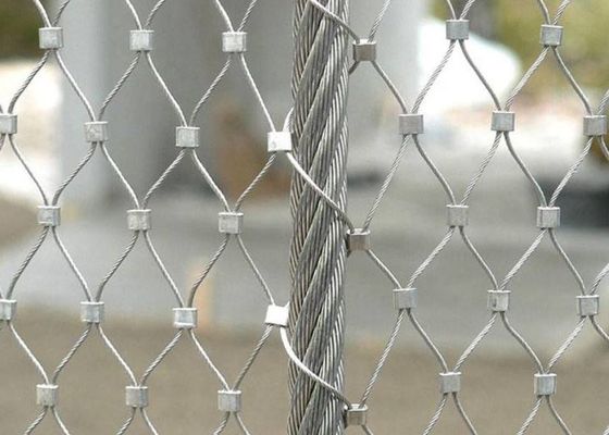 Wyprzedaż fabryczna 304 Siatka druciana ze stali nierdzewnej Tkana siatka linowa ze stali nierdzewnej do siatki Zoo