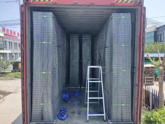 Panel z siatki drucianej spawanej ze stali nierdzewnej 2x2 6 mm ocynkowany ogniowo