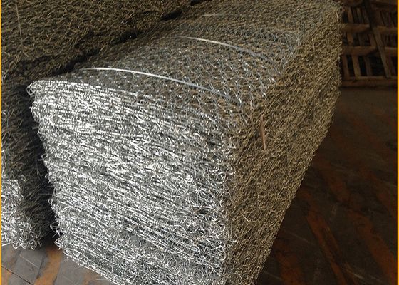 Koc betonowy 6 X 2 X 1 M Kosze gabionowe z drutu spawanego Sześciokątne do budowy ścian