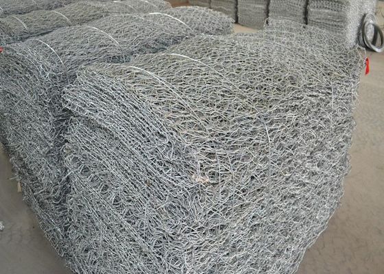 Ciężkie spawane kosze gabionowe o wymiarach 100 x 100 mm Sześciokątna siatka druciana ze stali nierdzewnej