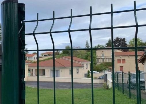 Ogrodzenie ogrodowe powlekane PCV 50x200 mm Zakrzywione gięcie 3D