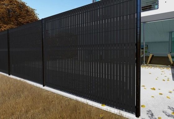8 stóp prywatności zakrzywiony płot metalowy 2,43m Panel wysokość 3d