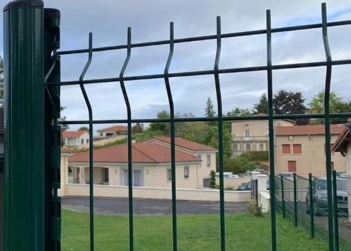 3D zgięcie zakrzywiony ogrodzenie z brzoskwiniowy słup