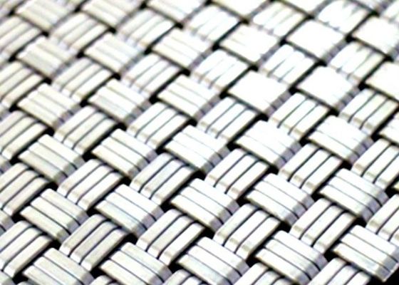Dekoracyjny Ss316 Architektoniczne Woven Wire Mesh Metal Crimped Screen For Building Facade