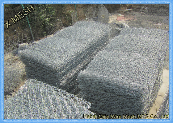 Ocynkowany sześciokątny Gabion / Gabiony Hesco 80X100mm