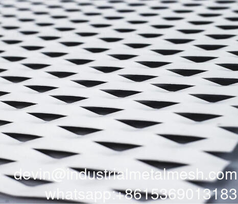 Blacha metalowa z siatki drucianej romboidalnej z PVDF i aluminium