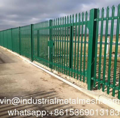 Ozdobne czarne stalowe ogrodzenie palisadowe do dekoracji zewnętrznych, produkt metalowy