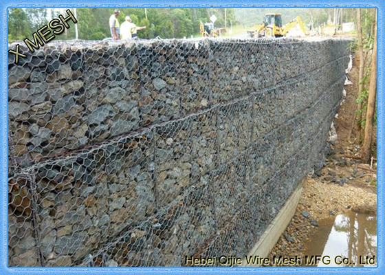 60X80mm, 3mx1mx1m Gabionowe pudełko z drutu ocynkowanego / Gabion kamienny