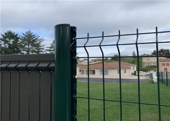 Siatki ogrodzeniowe 3D z zakrzywionym PVC powlekane siatką stalową dla wysokiego bezpieczeństwa