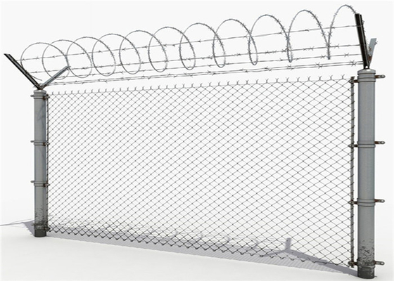 6ft X 50ft 9 Gauge 1.2m Przemysłowe ogrodzenie z ogniwami łańcuchowymi